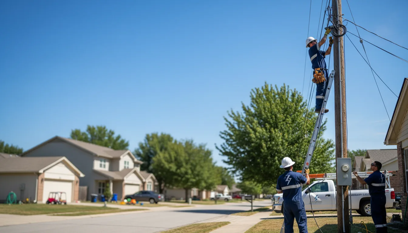 Residential electrician providing installation services in Glen Lyon, PA